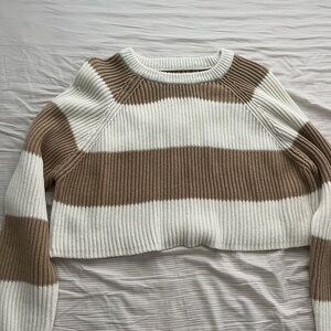 Tan and cream long sleeve